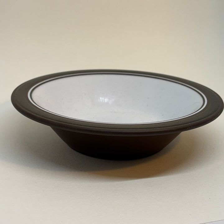 Vintage HORNSEA Contrast Brown & White Cereal Bowl