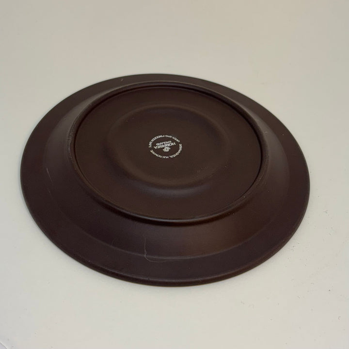 Vintage HORNSEA Contrast Brown & White Spare or Replacement Saucer