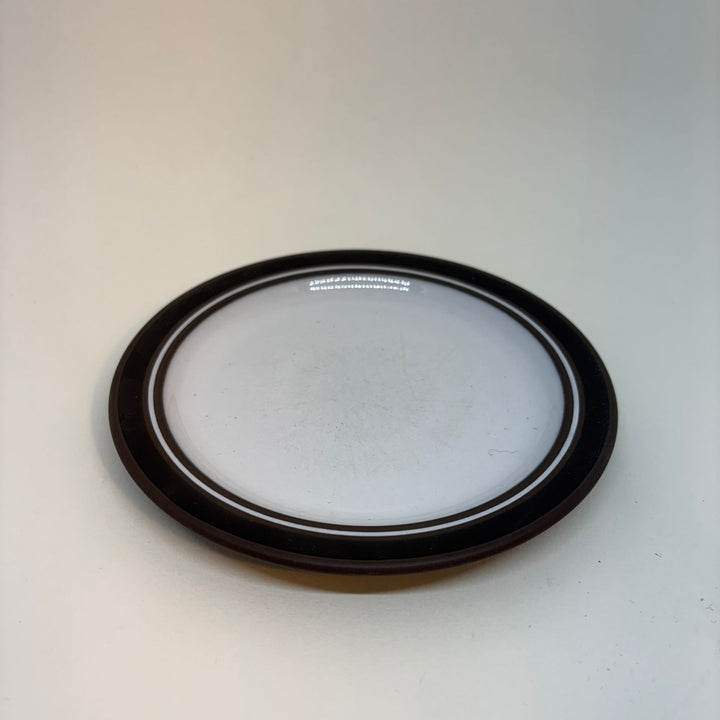 Vintage HORNSEA Contrast Brown & White Dessert or Bread Plate