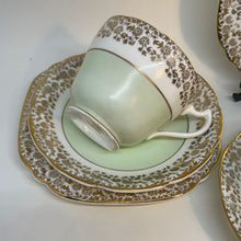 Load image into Gallery viewer, Pair of Vintage Royal Crown Pottery Bone China Tea Trios