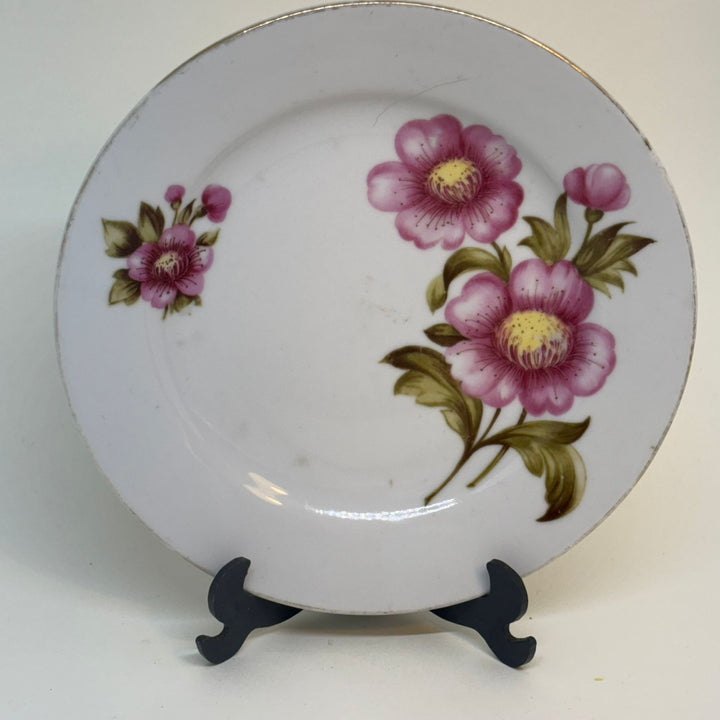 Vintage Floral East German Dessert or Bread Plate