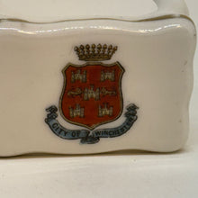 Load image into Gallery viewer, Vintage Gemma Crested Ware TABLE Souvenir of WINCHESTER