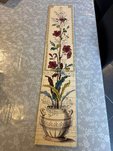 Reproduction Stovax Plant & Urn Fireplace Tile Individual Set
