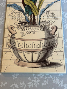 Reproduction Stovax Plant & Urn Fireplace Tile Individual Set