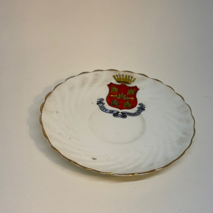 Vintage Crested Ware Saucer Souvenir of CITY OF WINCHESTER