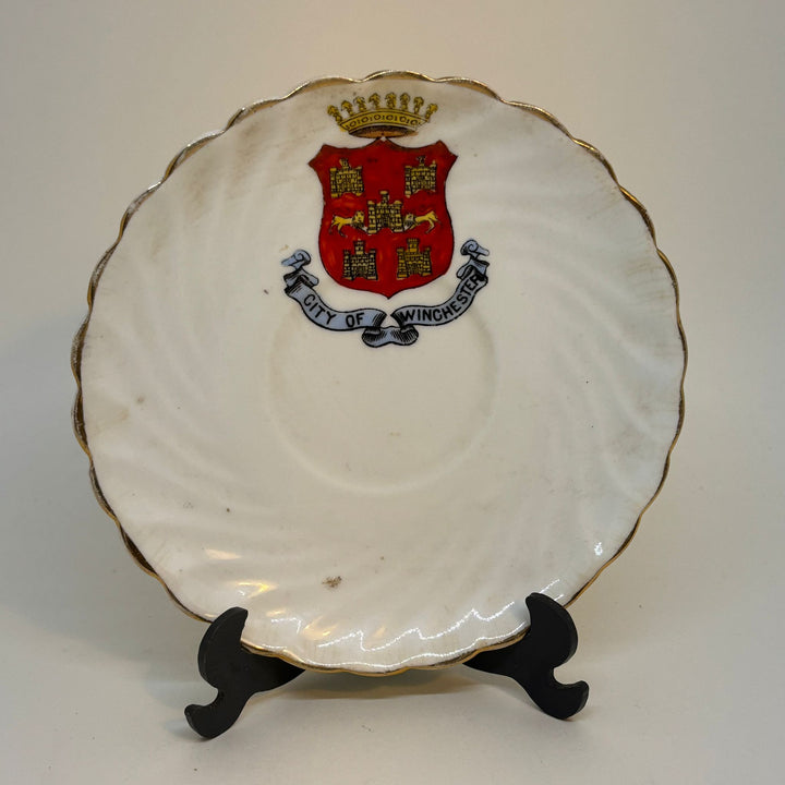 Vintage Crested Ware Saucer Souvenir of CITY OF WINCHESTER