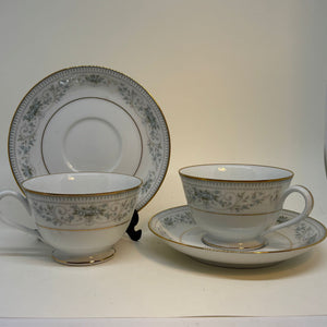 Pair of Vintage Japanese Noritake Noble Teacup & Saucer