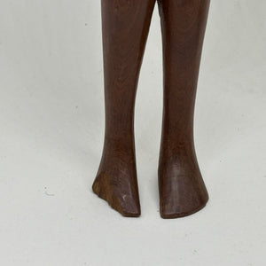 Pair of Vintage Carved Wood African Tribal Figurines
