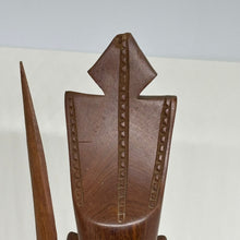 Load image into Gallery viewer, Pair of Vintage Carved Wood African Tribal Figurines
