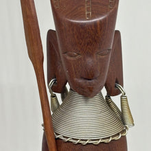 Load image into Gallery viewer, Pair of Vintage Carved Wood African Tribal Figurines