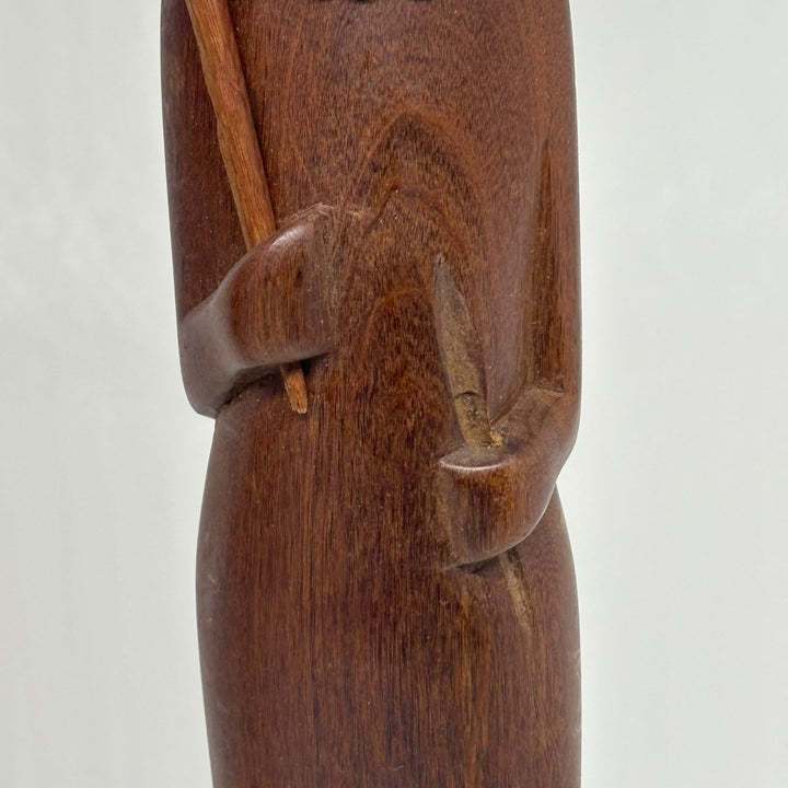 Pair of Vintage Carved Wood African Tribal Figurines