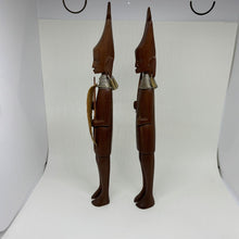 Load image into Gallery viewer, Pair of Vintage Carved Wood African Tribal Figurines