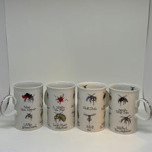 4 x Dunoon Stoneware 'Midges' Mugs