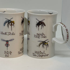4 x Dunoon Stoneware 'Midges' Mugs