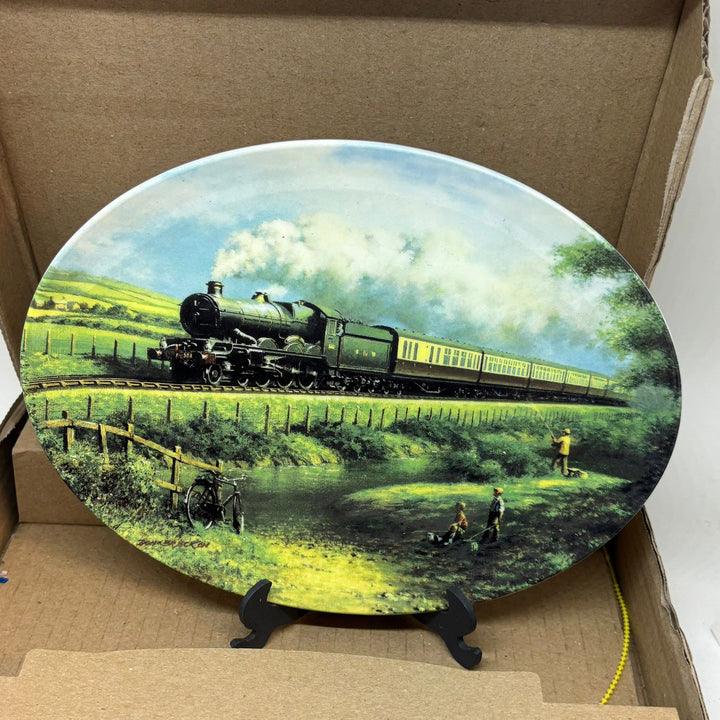 Vintage Limited Edition Train Plate WEDGWOOD Down By The River Railway Memories