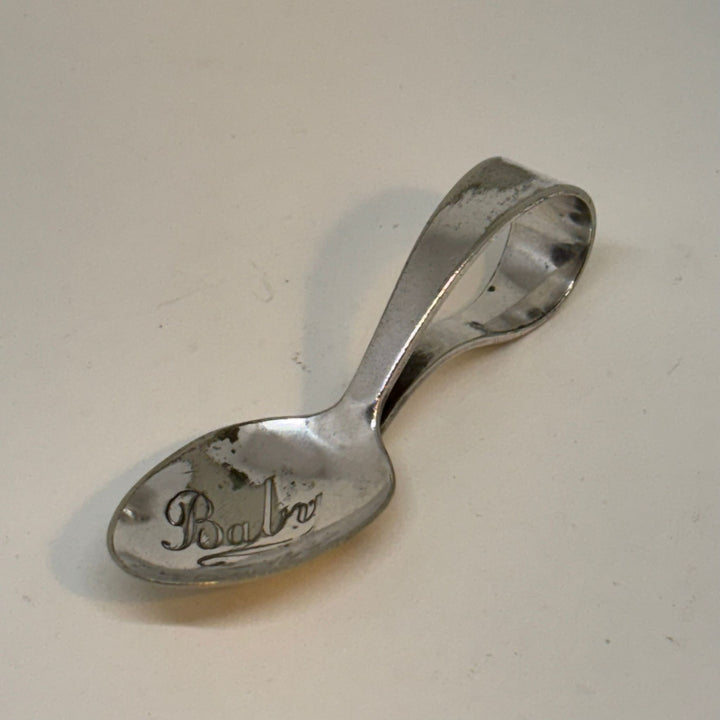 Vintage Baby Christening Silver Plated Spoon
