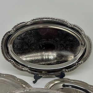 Set of 4 Vintage Serving Trays