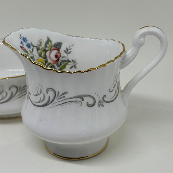 Vintage Paragon China Creamer & Sugar Bowl Set
