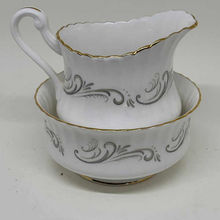 Vintage Paragon China Creamer & Sugar Bowl Set