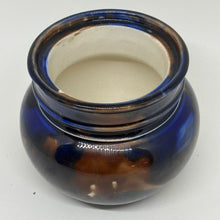 Load image into Gallery viewer, Blue and Brown Glazed Confit Pot