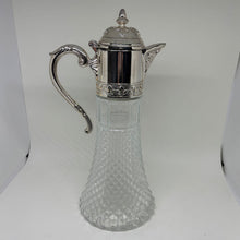 Load image into Gallery viewer, Elegant Vintage Moulded Glass Carafe with Handle and Lid