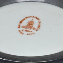Load image into Gallery viewer, Vintage Hong Kong Hand Painted Pewter &amp; Porcelain Blue &amp; White Bowl