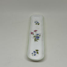 Load image into Gallery viewer, Vintage Crown Staffordshire Wild Flower Long Trinket Dish