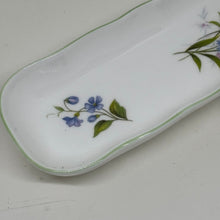 Load image into Gallery viewer, Vintage Crown Staffordshire Wild Flower Long Trinket Dish
