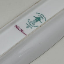 Load image into Gallery viewer, Vintage Crown Staffordshire Wild Flower Long Trinket Dish