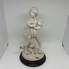 Load image into Gallery viewer, Vintage Fiorella Boy with Birds Nest Italian Figurine