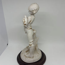 Load image into Gallery viewer, Vintage Fiorella Boy with Birds Nest Italian Figurine