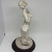 Load image into Gallery viewer, Vintage Fiorella Boy with Birds Nest Italian Figurine