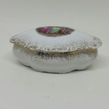 Load image into Gallery viewer, Vintage Lidded Trinket Dish Pastoral Scene