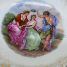 Load image into Gallery viewer, Vintage Lidded Trinket Dish Pastoral Scene