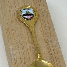 Load image into Gallery viewer, Vintage Damascene Spoon Souvenir of Jerusalem Dome of the Rock