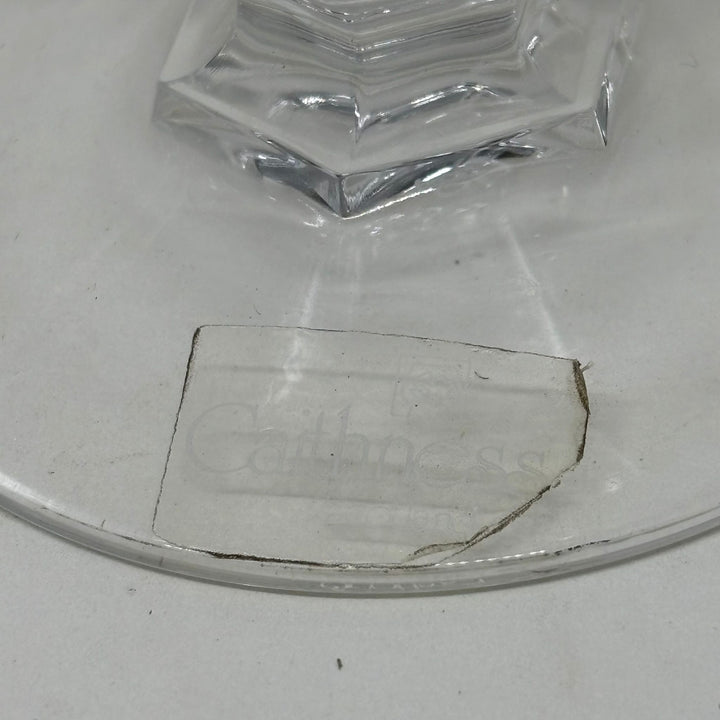 Pair of Vintage Caithness Crystal Glasses Price of Wales & Lady Diana Marriage