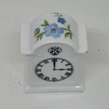 Load image into Gallery viewer, Vintage Miniature Crown Staffordshire Clock Figurine
