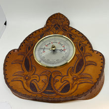 Load image into Gallery viewer, Vintage English Barometer in Leather Casing