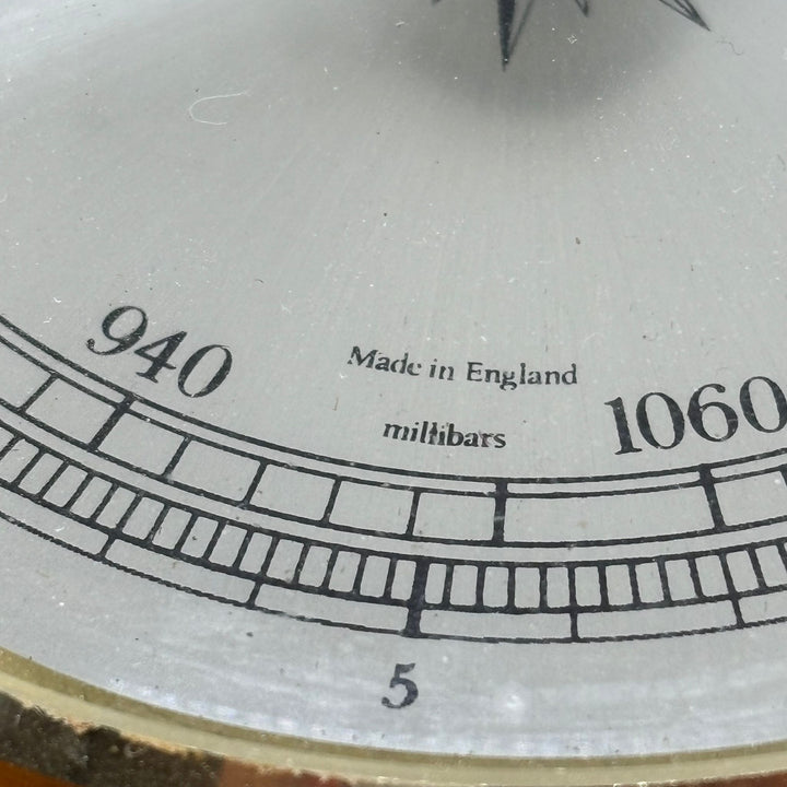Vintage English Barometer in Leather Casing