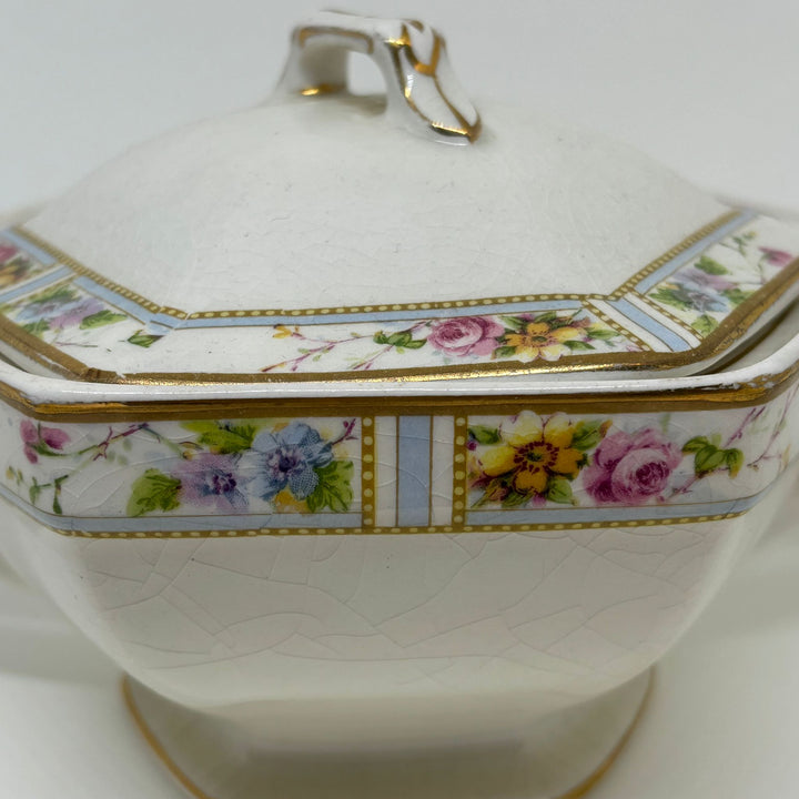 Pair of Antique W.H. Grindley Lidded Tureens