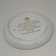Load image into Gallery viewer, Vintage Coalport Commemorative Trinket Dish Prince of Wales &amp; Lady Diana Marriage
