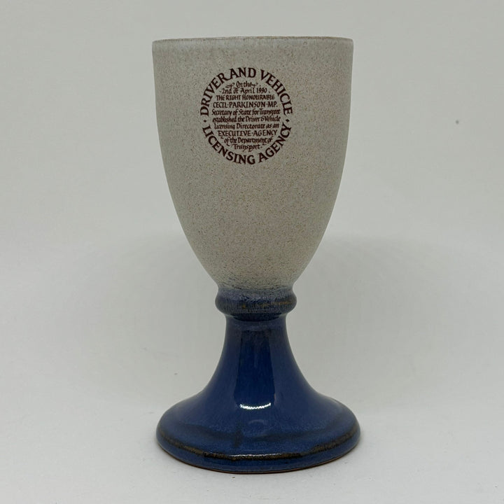 Vintage Ceramic Goblet Laugharne Pottery DVLA