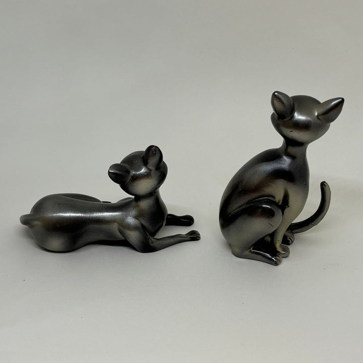 Vintage Pair of Siamese Cat Figurines