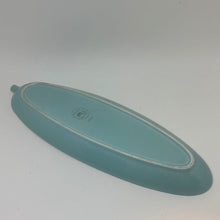 Load image into Gallery viewer, Vintage Twintone Speckled Poole Pottery Cucumber Dish 12.5" C75 Pattern