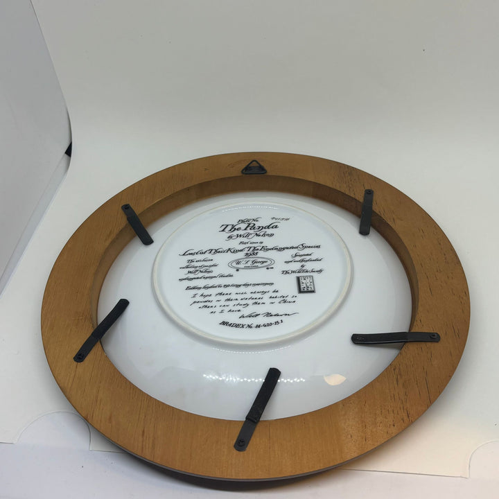 Vintage 'Last of Their Kind: The Endangered Species' Panda Framed Collector's Plate