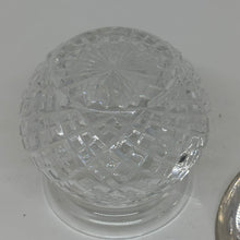 Load image into Gallery viewer, Vintage Sugar Bowl Pot Crystal &amp; Stainless Steel