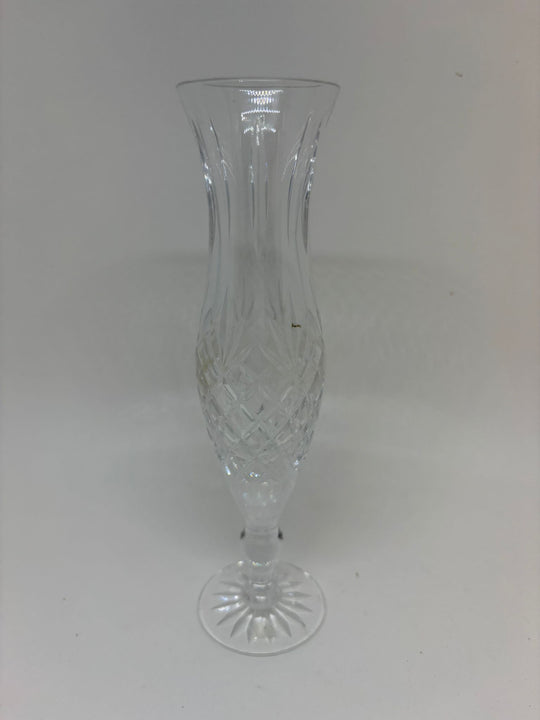 Vintage Crystal Bud Vase 8"