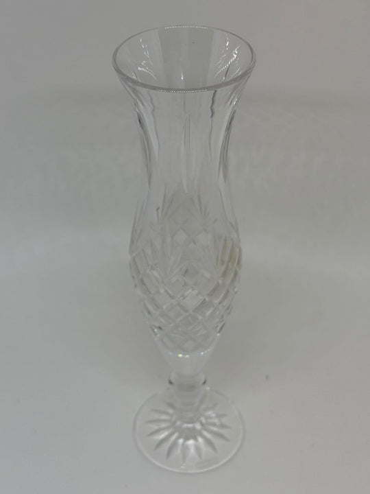 Vintage Crystal Bud Vase 8"