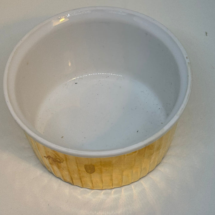 Vintage Royal Worcester Golden Porcelain Ramekin
