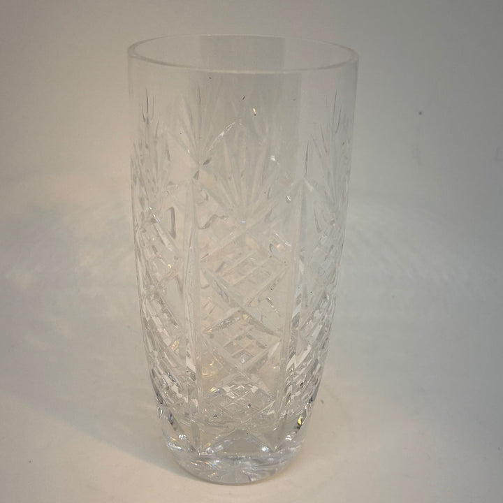 Small Cut Crystal Vase Diamond Pineapple Pattern